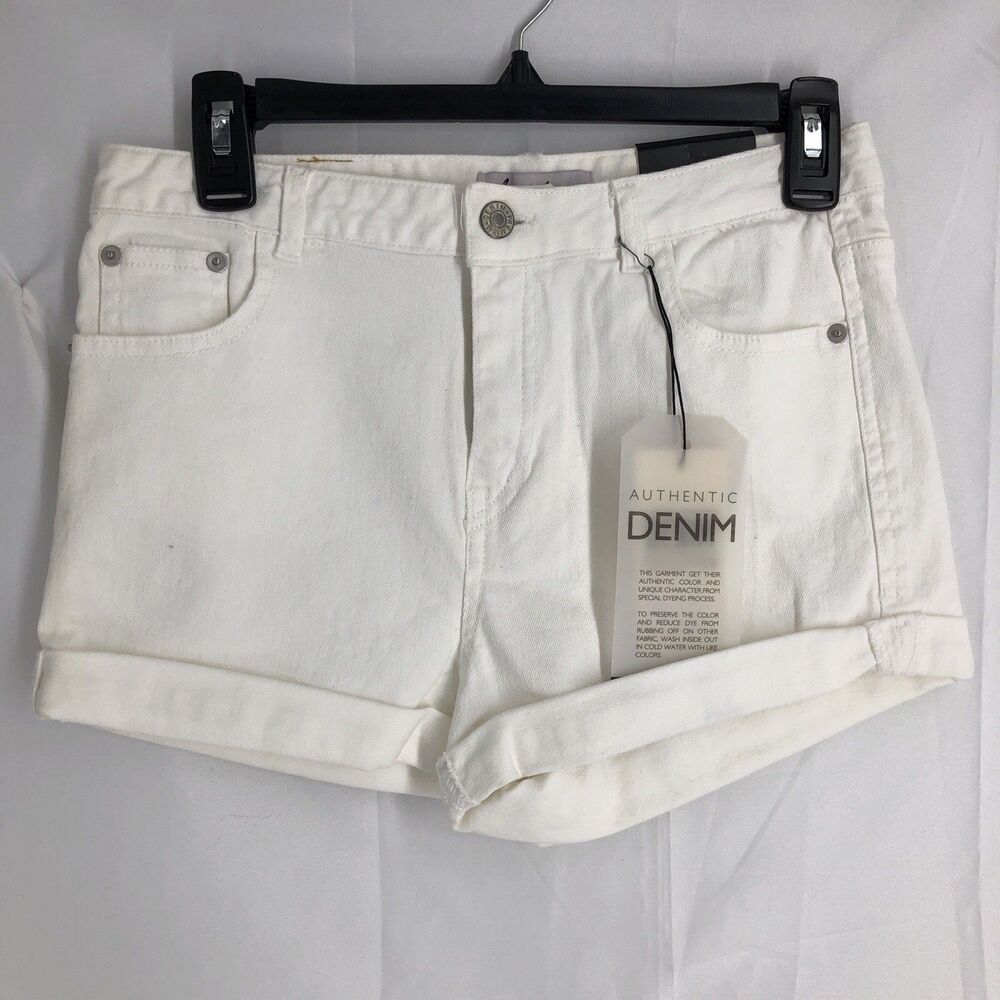 Love Tree Jean Shorts Womens Medium White Denim NEW